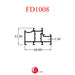 Aluminium Extrusion Folding Door Profile Thickness 1.40mm FD1008 ALUCLASS - ALUCLASS MY