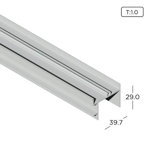 Aluminum Extrusion Economy Sliding Door Profile Thickness 1.00mm KD3139 ALUCLASS - ALUCLASS MY