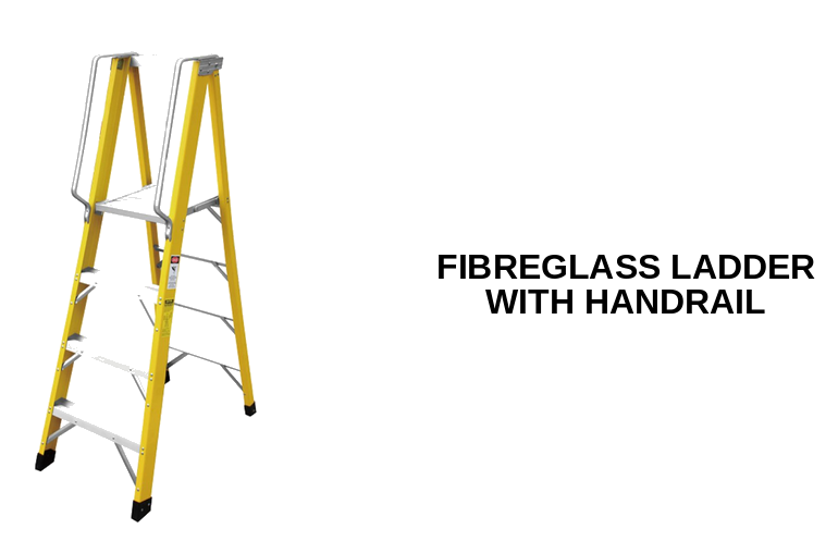 Fibreglass Ladder with Handrail — ALUCLASS MY