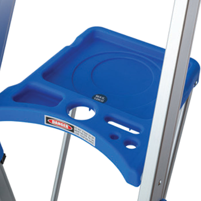 Working Tray Aluminium 4 Steps Working Tray Ladder AL-WTL04 ALUCLASS — ALUCLASS MY
