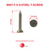 Flat Head Stainless Steel Screw Aluclass 8x1 f.h s.steel t.screw - ALUCLASS MY