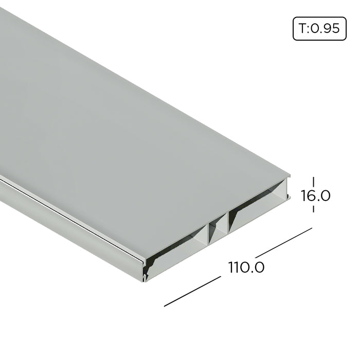 Aluminium Extrusion AM Kitchen Cabinet/ Wardrobe Carcass Profile Thickness 0.95mm AM1002-1 ALUCLASS - ALUCLASS MY