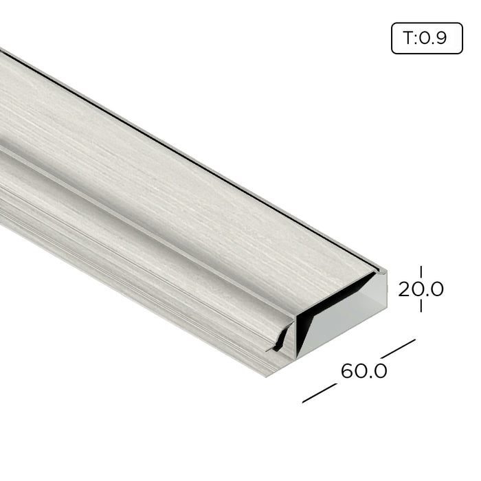 Aluminium Extrusion Kitchen Cabinet/ Wardrobe Door Profile Thickness 0.90mm CA2009-A ALUCLASS (Euro Classic 5G Door)