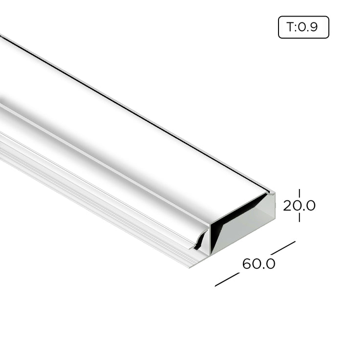 Aluminium Extrusion Kitchen Cabinet/ Wardrobe Door Profile Thickness 0.90mm CA2009-A ALUCLASS (Euro Classic 5G Door)