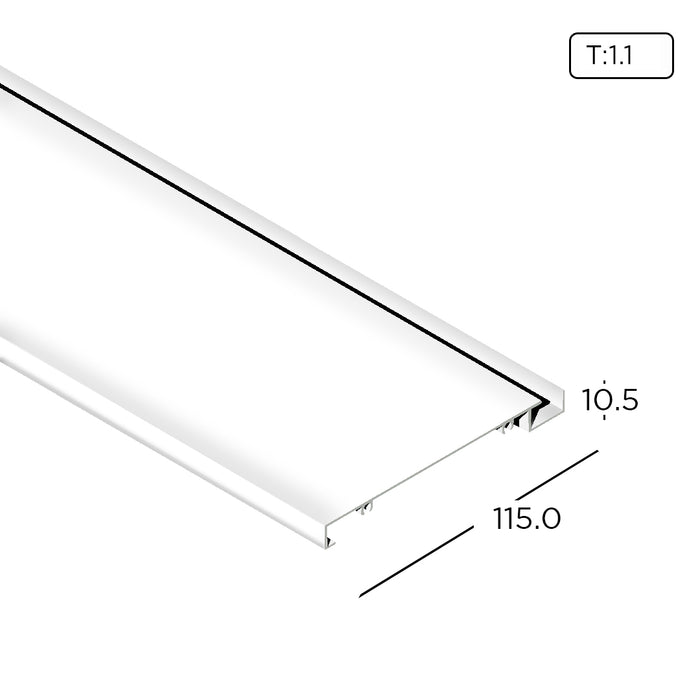 Aluminium Eco Cabinet Profile Thickness 1.10mm CA2015 ALUCLASS