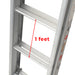 Aluminium Double Extension Ladder SI-DEL210 ALUCLASS - ALUCLASS MY