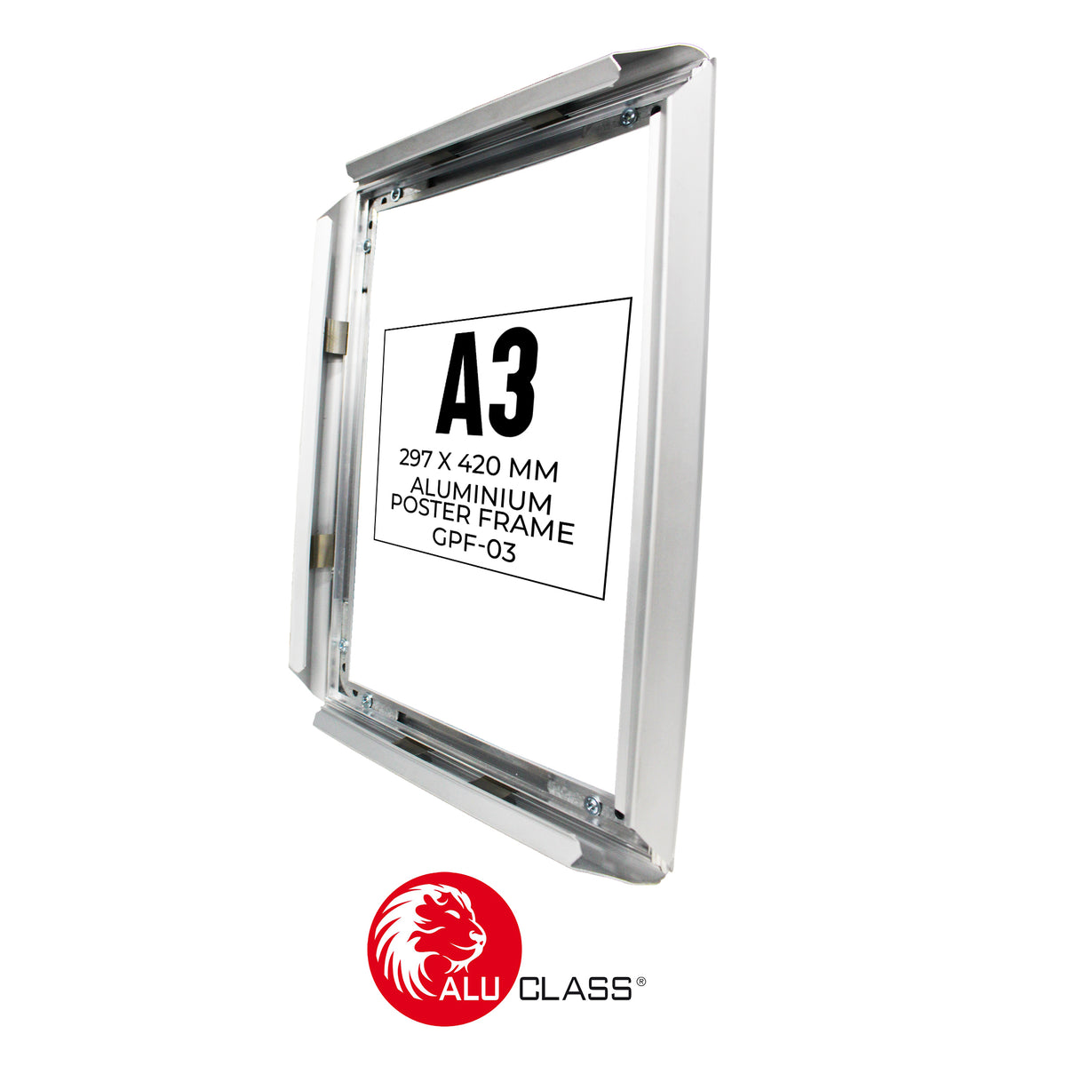 ULTRALINE ALUMINIUM A3 SNAP POSTER FRAME PF-GPF-03C ALUCLASS