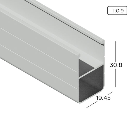 Aluminium Extrusion Grill Frame Profile Thickness 0.90mm GR002 ALUCLASS - ALUCLASS MY