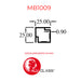 Aluminium Eco Cabinet Profile MB1009 ALUCLASS - ALUCLASS MY