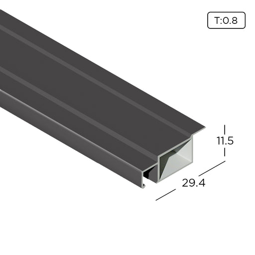 Aluminum Extrusion Insect Screen Frame Profile Thickness 0.80mm MQ1010-1 ALUCLASS - ALUCLASS MY