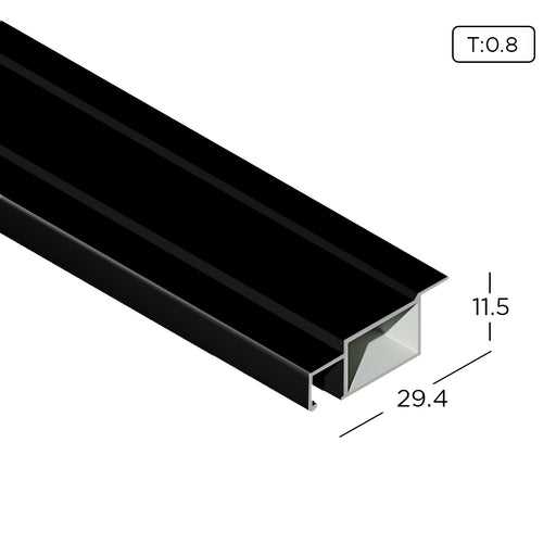 Aluminum Extrusion Insect Screen Frame Profile Thickness 0.80mm MQ1010-1 ALUCLASS - ALUCLASS MY