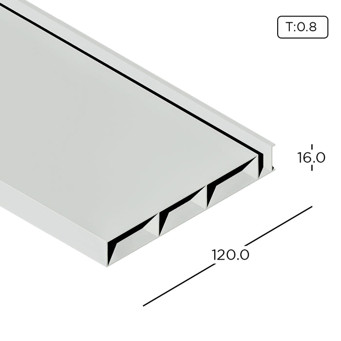 Aluminium Extrusion Kitchen Cabinet/ Wardrobe MYE Classic Front Panel Profile Thickness 0.80mm MYJJ0003 ALUCLASS (Euro Classic 5G Door)