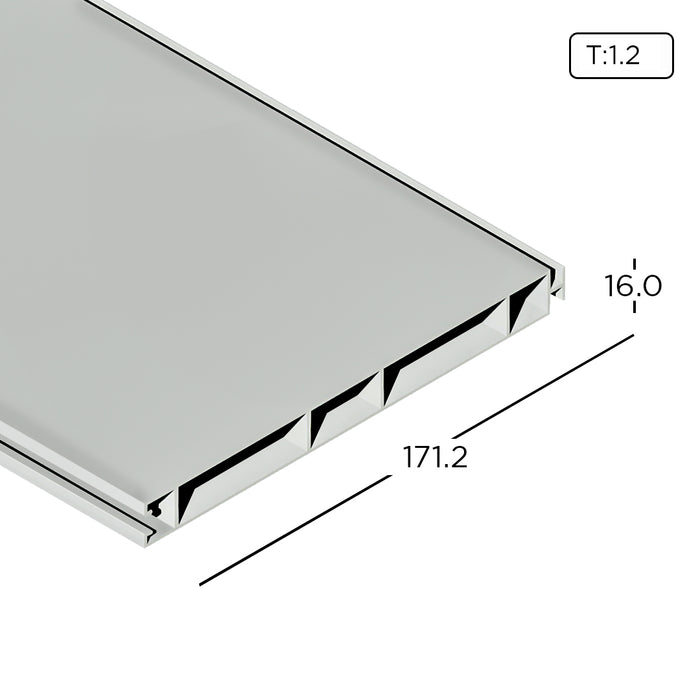 Aluminium Extrusion Kitchen Cabinet/ Wardrobe MYE Classic Base Panel Profile Thickness 1.20mm MYJJ0013 ALUCLASS (Euro Classic 5G Door)