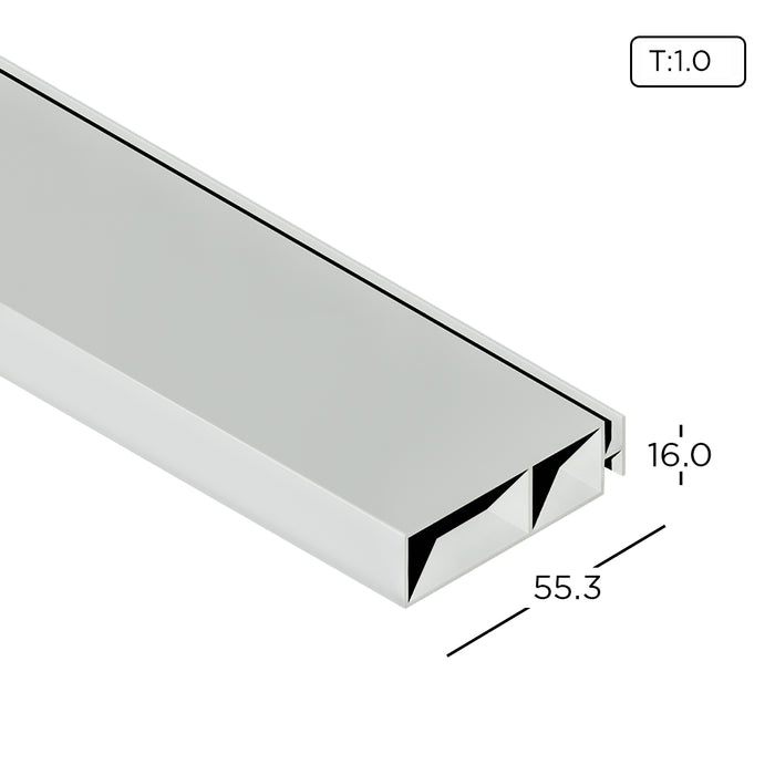 Aluminium Extrusion Kitchen Cabinet/ Wardrobe MYE Classic Base Panel Profile Thickness 1.00mm MYJJ0015 ALUCLASS (Euro Classic 5G Door)