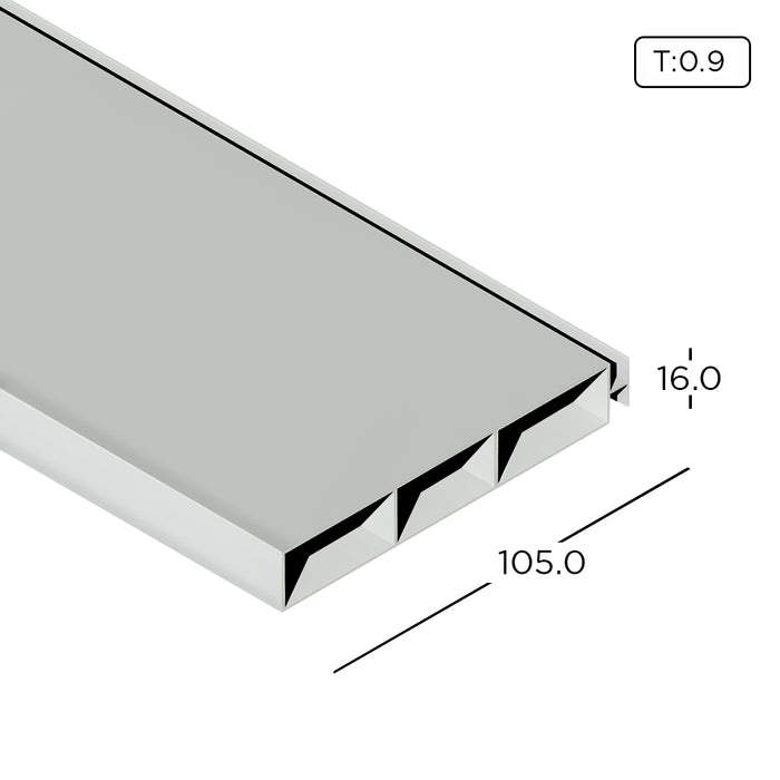 Aluminium Extrusion Kitchen Cabinet/ Wardrobe MYE Classic Base Panel Profile Thickness 0.90mm MYJJ0017 ALUCLASS (Euro Classic 5G Door)