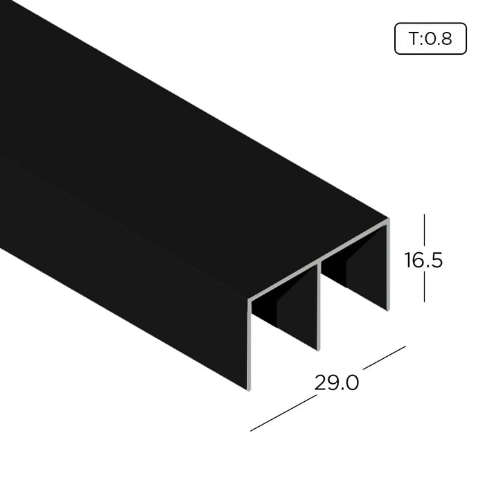 Aluminum Extrusion Insect Screen Frame Profile Thickness 0.90mm MQ1004 ALUCLASS