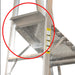 Aluminium Heavy Duty 5 Steps Platform Ladder ALUCLASS - ALUCLASS MY