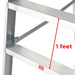 Aluminium Heavy Duty 5 Steps Platform Ladder ALUCLASS - ALUCLASS MY
