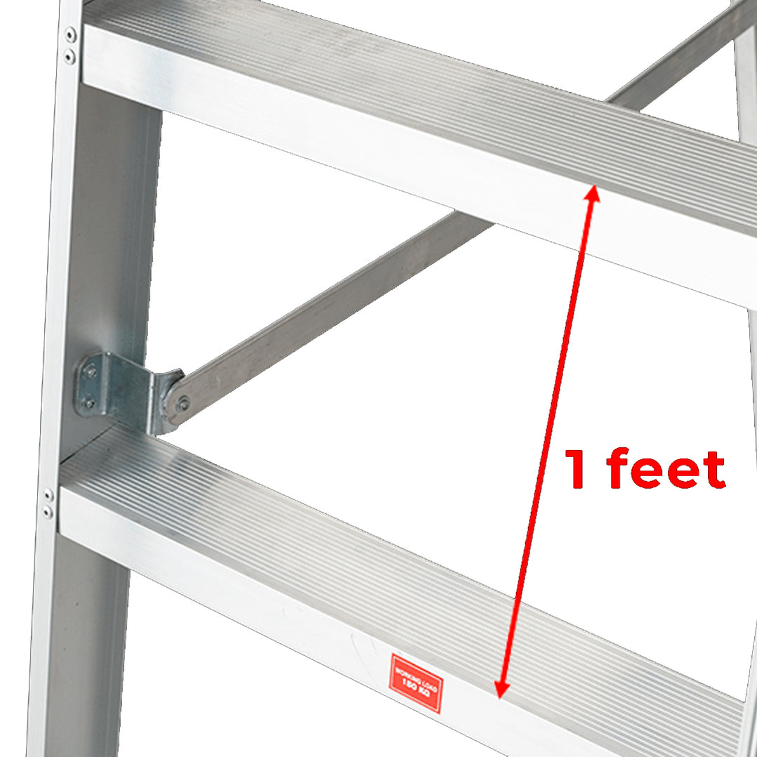 Aluminium Heavy Duty 6 Steps Platform Ladder AL-PL6 ALUCLASS — ALUCLASS MY