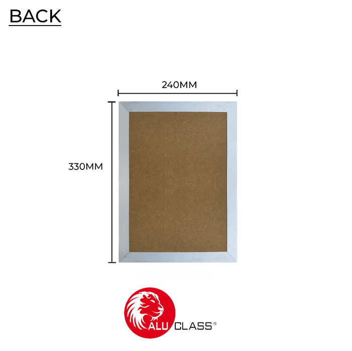 ALUMINIUM A4 SLIM LINE SNAP POSTER FRAME PF-BG3204-A4 ALUCLASS