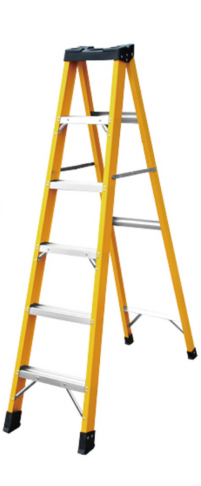 ✨READY STOCK✨Aluclass Fibreglass Single-sided Ladder (6 Steps) AL-FGL159-6S ALUCLASS