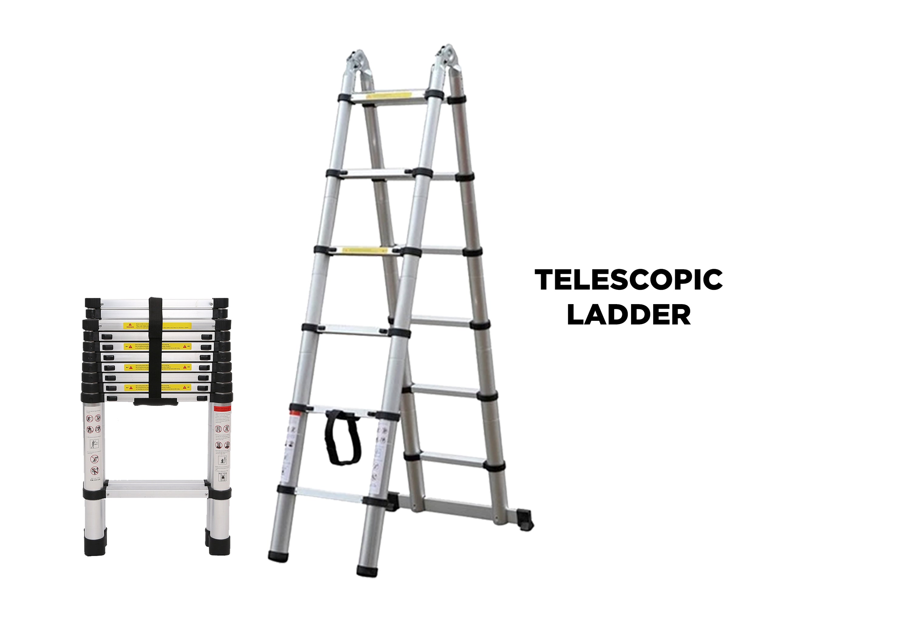 Side Offloading Ladder Aluminium Telescopic Foldable Double Side Ladder Multipurpose Extendab ...