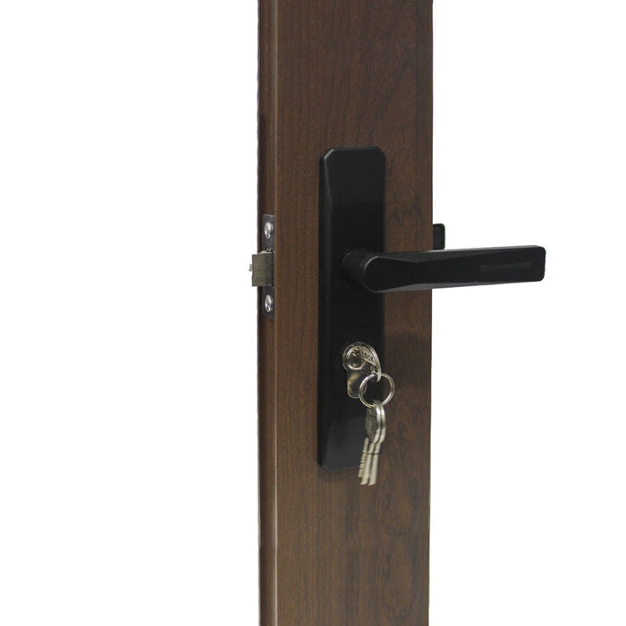 LK Black Mortise Door Lock Set for Aluminium Swing Door Key/Without Key ALUCLASS AA-LK-0325 LOCK(W/KEY) & AA-LK-0325 LOCK(W/OKEY)