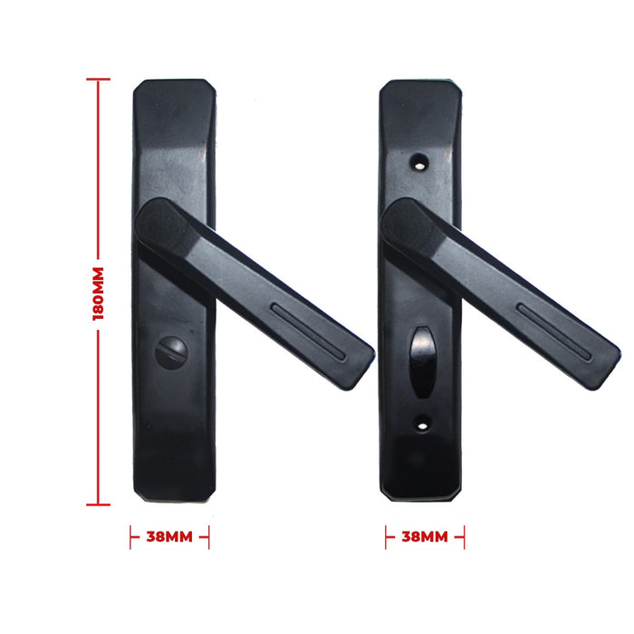 LK Black Mortise Door Lock Set for Aluminium Swing Door Key/Without Key ALUCLASS AA-LK-0325 LOCK(W/KEY) & AA-LK-0325 LOCK(W/OKEY)