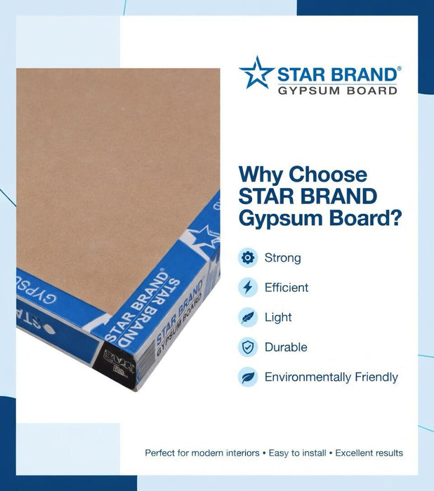 Star Brand Gypsum Board AA-GB-STD(4X8X9MM) AA-GB-STD(4X8X12MM) ALUCLASS