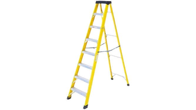 ✨READY STOCK✨Aluclass Fibreglass Single-sided Ladder (8 Steps) AL-FGL159-8S ALUCLASS