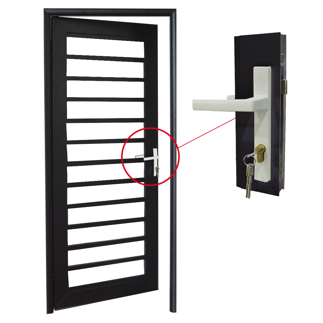 Swing Door Handle AALKHD440BFullset (White) ALUCLASS — ALUCLASS MY