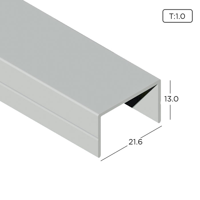 Aluminium Extrusion Air-Con Grill Profile Thickness 1.00mm AG1002-A ALUCLASS - ALUCLASS MY