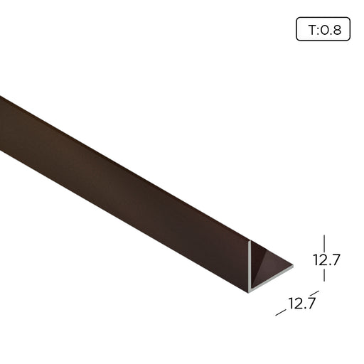 ¹/₂" x ¹/₂" Aluminium Extrusion Equal Angle Profile Thickness 0.80mmm AN0404 ALUCLASS - ALUCLASS MY