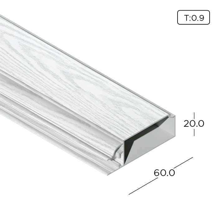 Aluminium Extrusion Classic 5G Door Kitchen Cabinet/ Wardrobe Door Profile Thickness 0.90mm CA2009 ALUCLASS - ALUCLASS MY