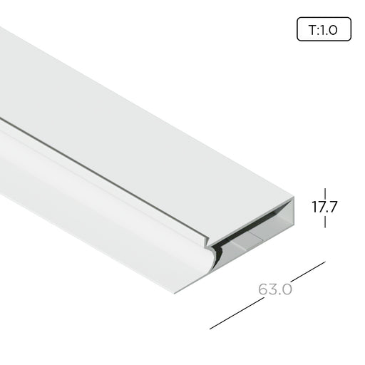 Aluminium Extrusion Kitchen Cabinet & Wardrobe Profile Thickness 1.00mm CA2013 ALUCLASS (4G Modern Frameless) - ALUCLASS MY