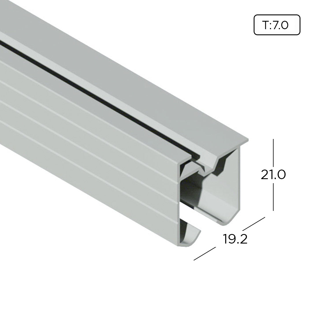 Zrat Rails Aluminium Extrusion Curtain Rail Track Profile Thickness 0.70mm CR1003 ...