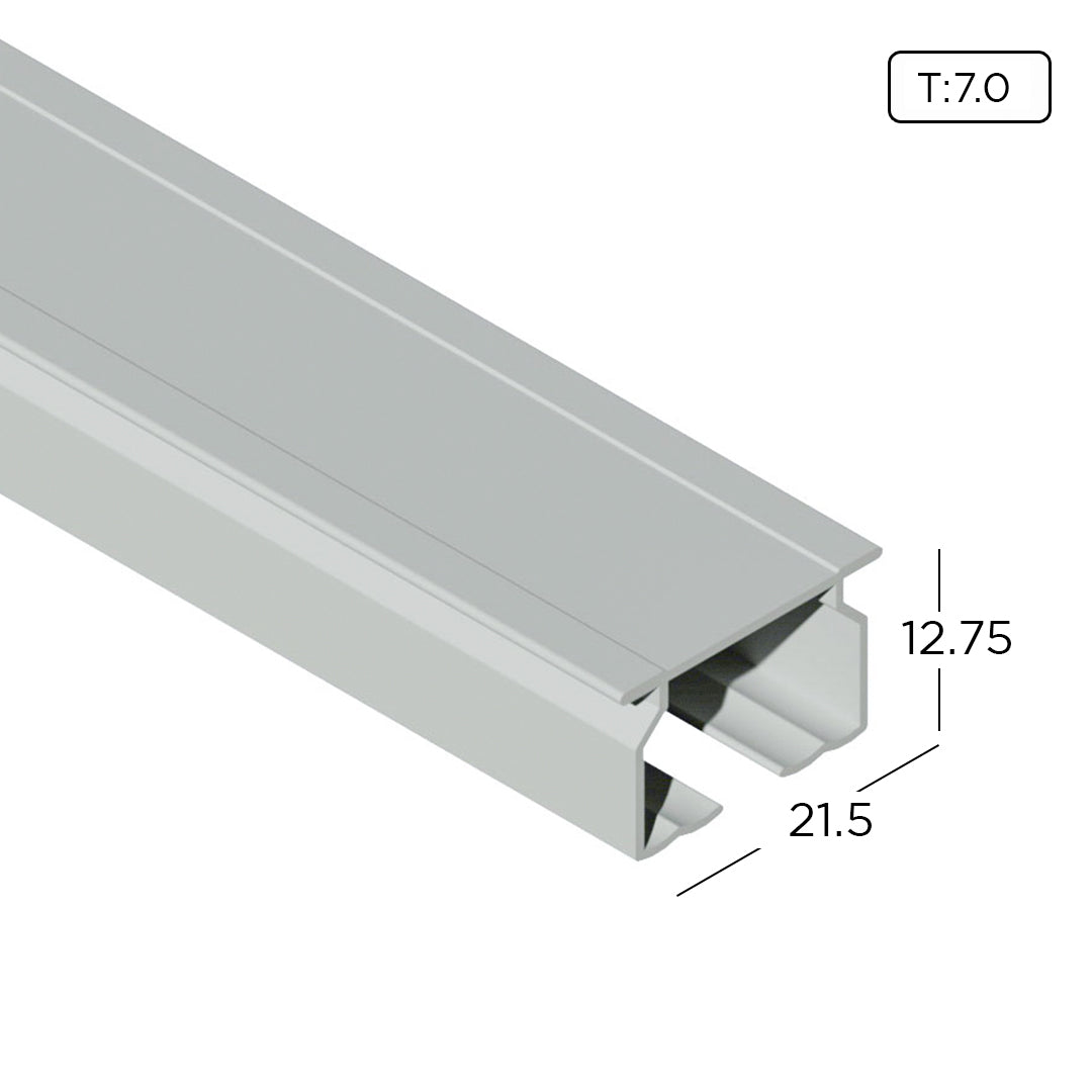 Zrat Rails Aluminium Extrusion Curtain Rail Track Profile Thickness 0.70mm CR1007 ...