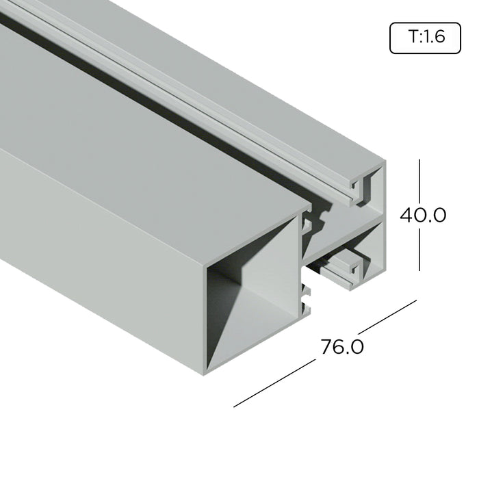 Aluminium Extrusion Curtain Wall Profile With Frame Thickness 1.60mm C ...