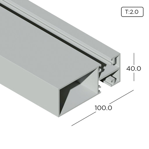 Aluminium Extrusion Curtain Wall Profile With Frame Thickness 2.00mm CW803 ALUCLASS - ALUCLASS MY