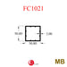 Aluminium Extrusion Fencing Profile Thickness 2.00mm FC1021 ALUCLASS - ALUCLASS MY