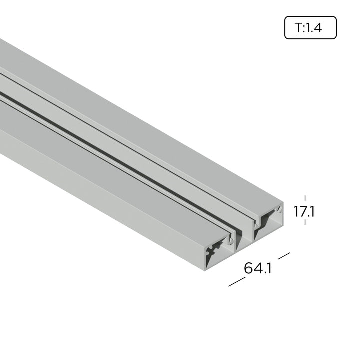 Aluminium Extrusion Folding Door Profile Thickness 1.40mm FD1010-A ALUCLASS - ALUCLASS MY