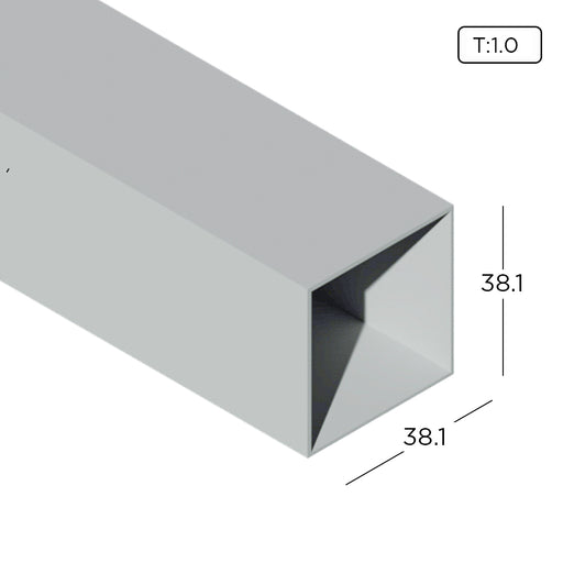 Aluminium Rectangle Hollow Section HB1212-1 Aluminium Extrusion Profiles ALUCLASS - ALUCLASS MY