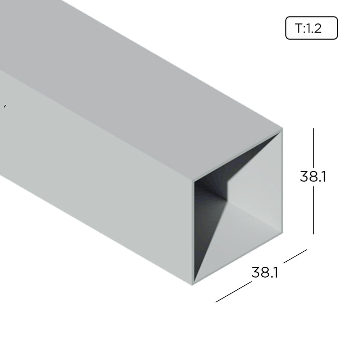 Aluminium Rectangle Hollow Section HB1212 Aluminium Extrusion Profiles ALUCLASS - ALUCLASS MY