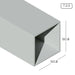 2" x 2" Aluminium Square Hollow Section HB1616-2 Aluminium Extrusion Profiles ALUCLASS - ALUCLASS MY