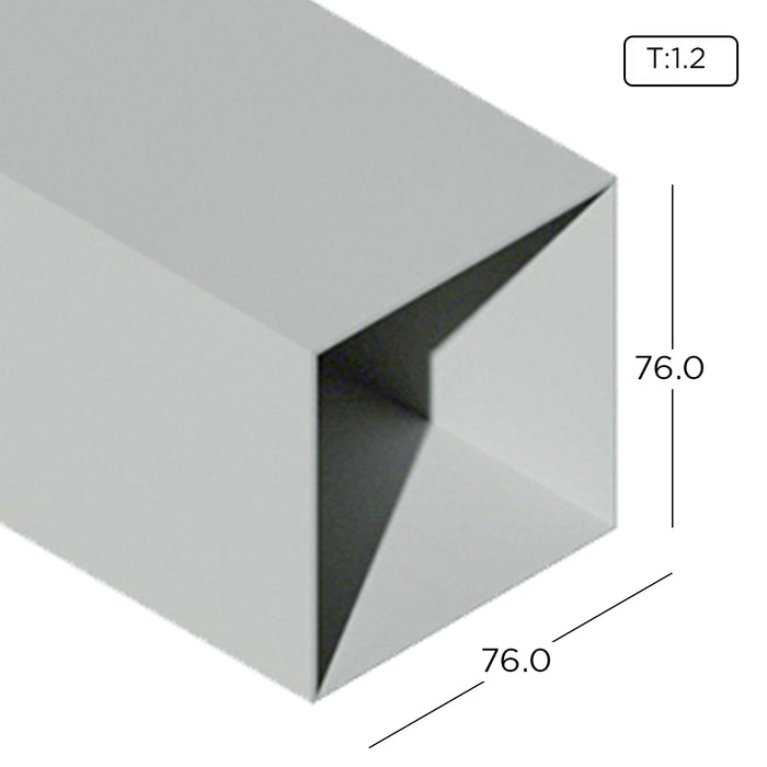 3" x 3" Aluminium Extrusion Square Hollow Profile Thickness 1.20mm HB2424 ALUCLASS - ALUCLASS MY