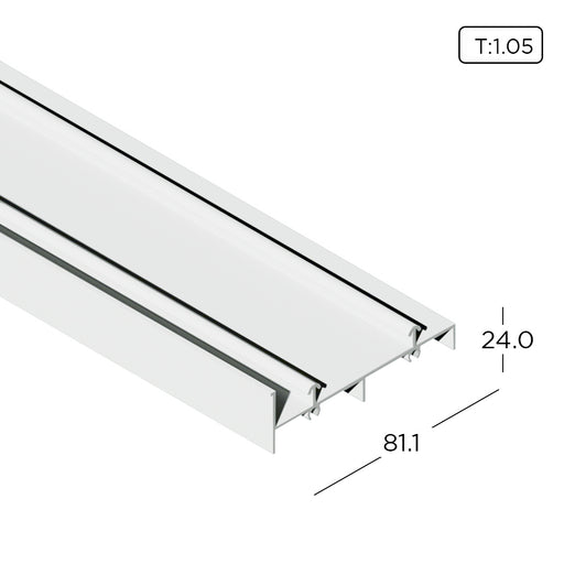 Aluminum Extrusion Standard Sliding Door Profile Thickness 1.05mm KD1132 ALUCLASS - ALUCLASS MY
