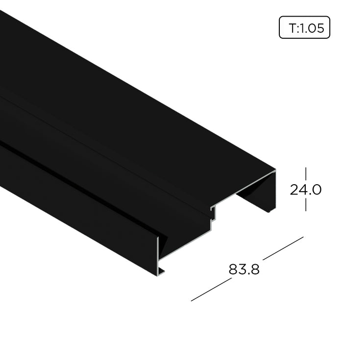 Aluminum Extrusion Standard Sliding Door Profile Thickness 1.05mm KD1133 ALUCLASS - ALUCLASS MY