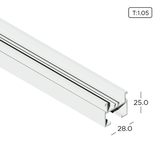 Aluminum Extrusion Standard Sliding Door Profile Thickness 1.05mm KD1134 ALUCLASS - ALUCLASS MY
