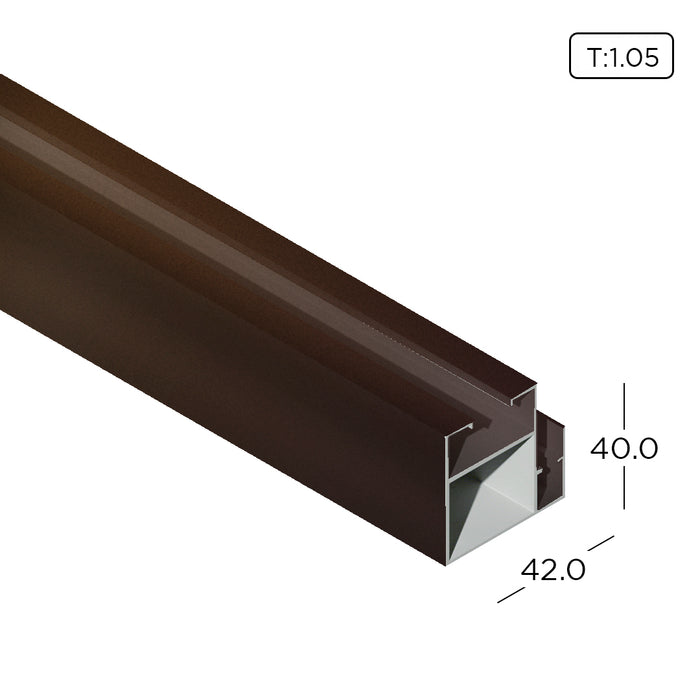 Aluminum Extrusion Standard Sliding Door Profile Thickness 1.05mm KD1137 ALUCLASS - ALUCLASS MY