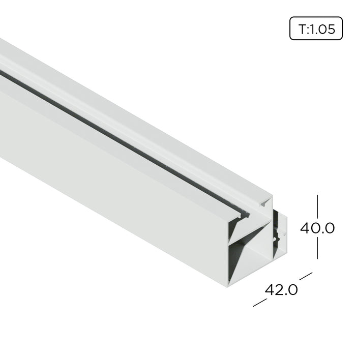 Aluminum Extrusion Standard Sliding Door Profile Thickness 1.05mm KD1137 ALUCLASS - ALUCLASS MY